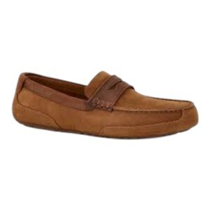 UGG Tucker twin sole men's loafers in chestnut brown suede size 12 EUC